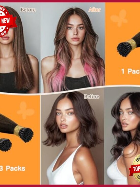 20 Inch I Tip Hair Extensions 50g Silky Straight Remy Human Hair main image 5